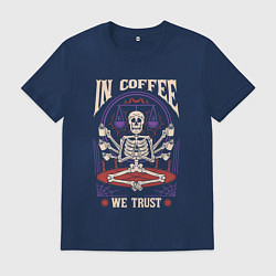 Мужская футболка In coffee we trust