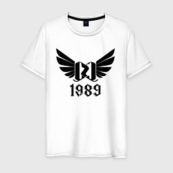 Футболка хлопковая мужская Крылатый 1989, цвет: белый