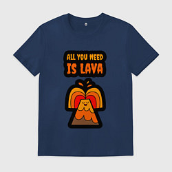 Мужская футболка Всё что тебе нужно это лава