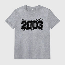 Футболка хлопковая мужская Энергия 2003, цвет: меланж