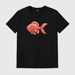 Мужская футболка Милая красная рыбка