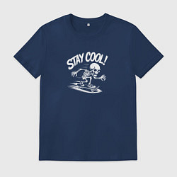 Мужская футболка Скелет катается на скейте