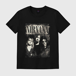 Футболка хлопковая мужская Nirvana foto, цвет: черный