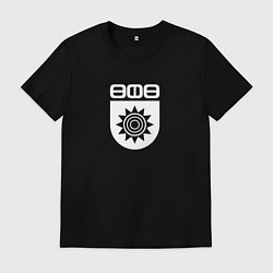 Футболка хлопковая мужская ФК Уфа - логотип, цвет: черный