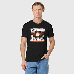 Футболка хлопковая мужская Shai - Oklahoma Thunder, цвет: черный — фото 2
