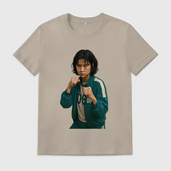 Мужская футболка Игрок 067 в стойке бойца