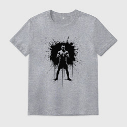 Мужская футболка Нейт Диас в черной краске