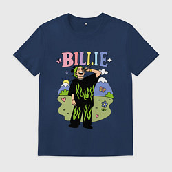 Мужская футболка Билли Айлиш мультяшный стиль