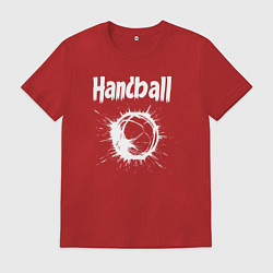 Мужская футболка Гандбольный взрыв белой краски