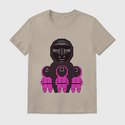 Мужская футболка Персонажи сериала игра в кальмара