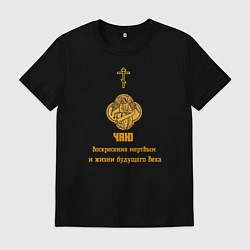 Мужская футболка Чаю воскресения мертвым узор охра