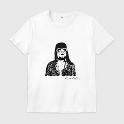 Мужская футболка Арт Курт Кобейн