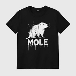 Мужская футболка Крот в стиле белое граффити