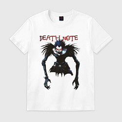 Футболка хлопковая мужская Death Note Ryuk - светлый, цвет: белый