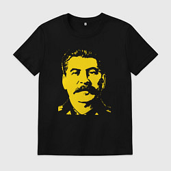 Футболка хлопковая мужская Сталин СССР, цвет: черный