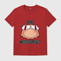 Мужская футболка Некоарк - Neco Arc - I eat microplastic - anime me