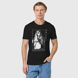 Футболка хлопковая мужская Фрирен - old poster, цвет: черный — фото 2