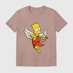 Мужская футболка Барт Симпсон амур