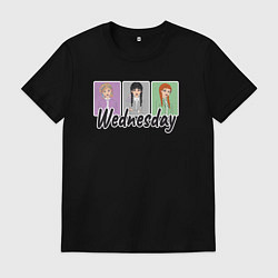 Мужская футболка Уэнсдей, Энид и Агнес