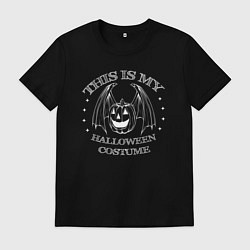 Мужская футболка Это мой хэлоуин костюм с тыквой с крыльями