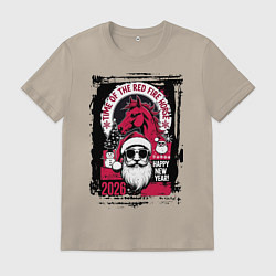 Мужская футболка Красный огненный конь 2026