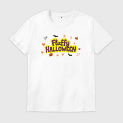 Мужская футболка Пушистый хэллоуин