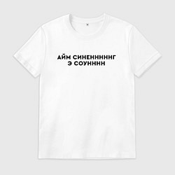 Мужская футболка Айм синенг э соун