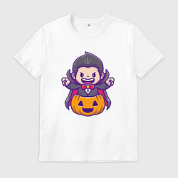 Мужская футболка Дракула в тыкве