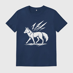 Мужская футболка Лисица с молниями