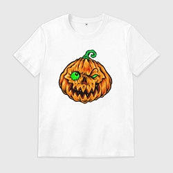 Мужская футболка Тыква на хэллоуин