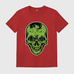 Футболка хлопковая мужская Green skeletor, цвет: красный