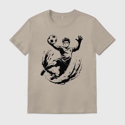 Мужская футболка Вратарь ловит мяч