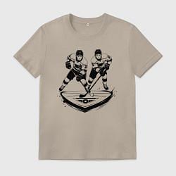 Мужская футболка Хоккейная дуэль