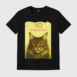 Мужская футболка Yo - Im Maine Coon