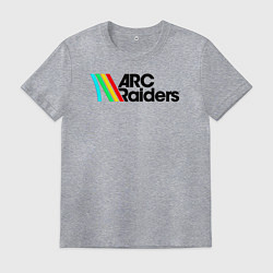 Футболка хлопковая мужская ARC Raiders - Атмосфера ретро-будущего, цвет: меланж