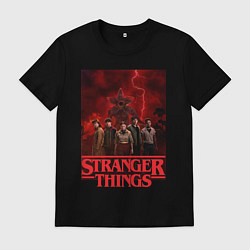 Мужская футболка Пятеро и демогоргон Загадочные события финал