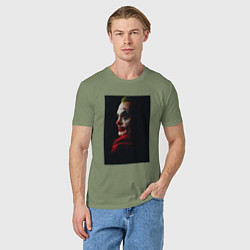 Футболка хлопковая мужская Милый Джокер, цвет: авокадо — фото 2