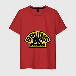 Футболка хлопковая мужская HC Boston Bruins Label, цвет: красный