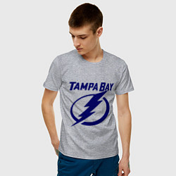 Футболка хлопковая мужская HC Tampa Bay, цвет: меланж — фото 2