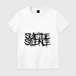 Футболка хлопковая мужская Suicide Silence, цвет: белый