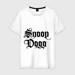 Футболка хлопковая мужская Snoop Dogg, цвет: белый
