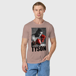 Футболка хлопковая мужская Mike Tyson, цвет: пыльно-розовый — фото 2