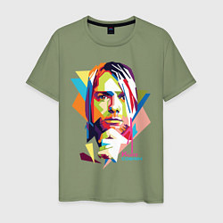 Мужская футболка Kurt Cobain: Colors