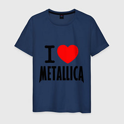 Мужская футболка I love Metallica