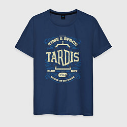 Футболка хлопковая мужская Time & Space: Tardis, цвет: тёмно-синий
