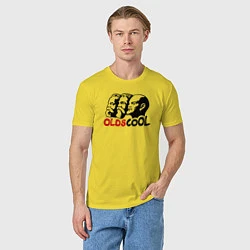 Футболка хлопковая мужская Oldscool USSR, цвет: желтый — фото 2