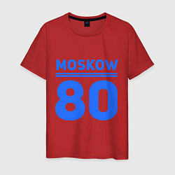 Футболка хлопковая мужская Moskow 80, цвет: красный
