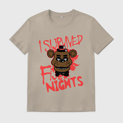Мужская футболка I Survived Five Night