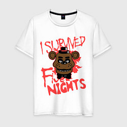 Мужская футболка I Survived Five Night