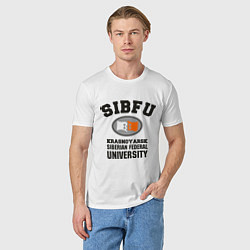Футболка хлопковая мужская SUBFU University, цвет: белый — фото 2
